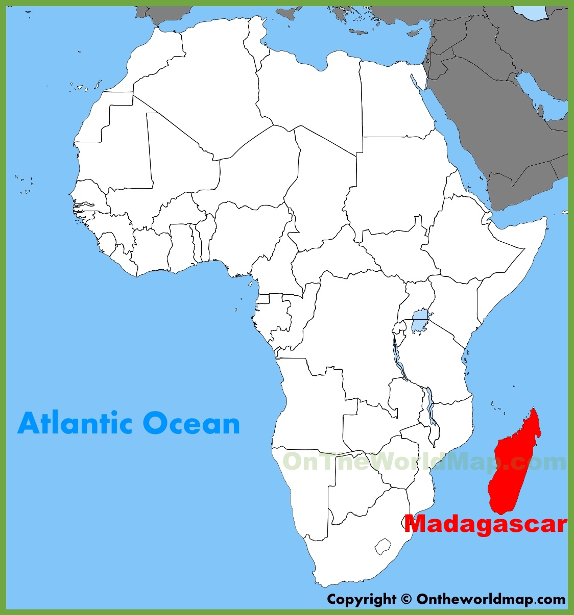 Madagascar Location On The Africa Map