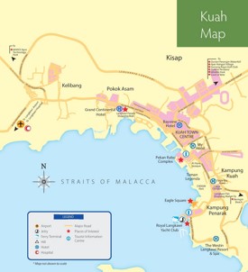Kuah tourist map