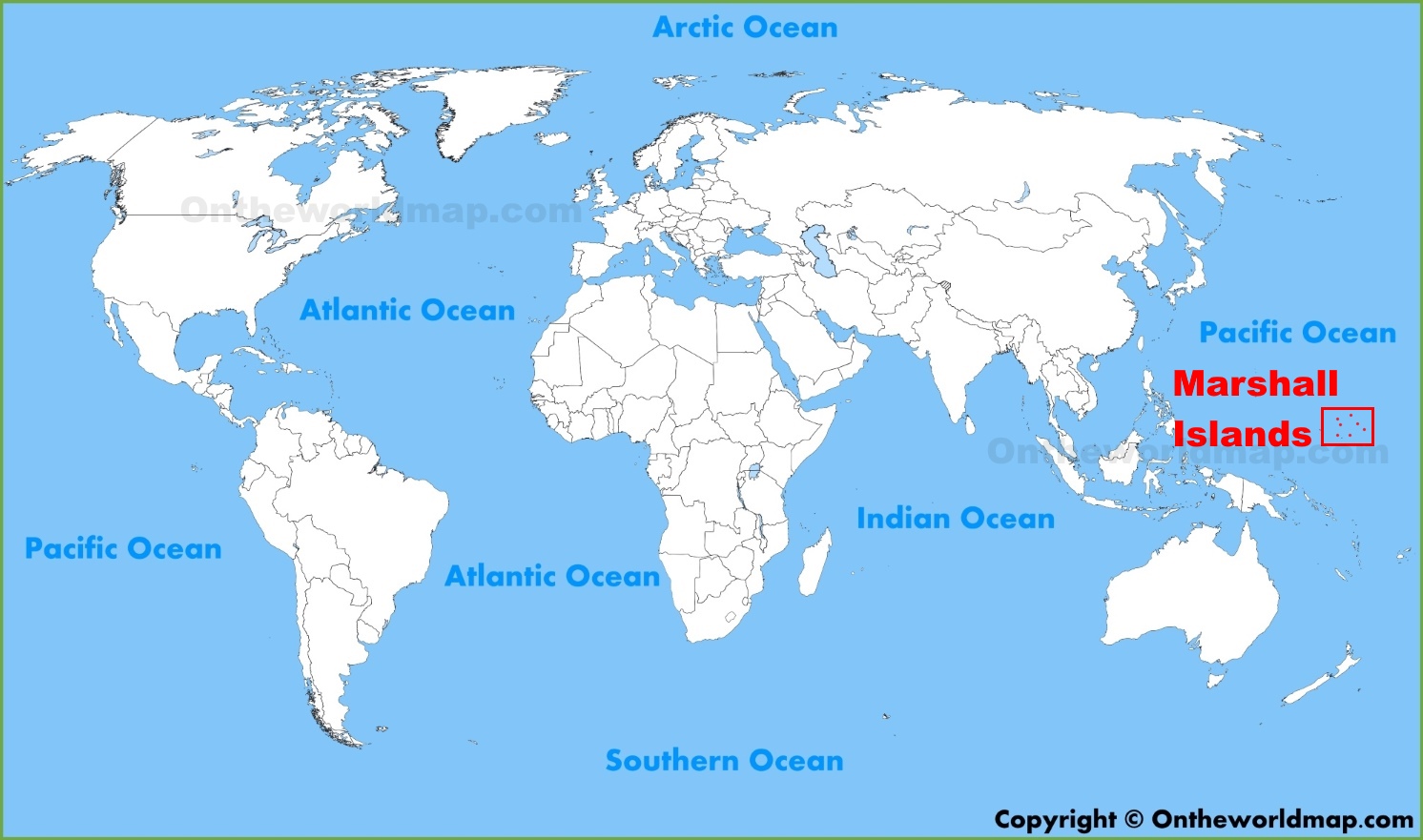 Marshall Islands Location On The World Map