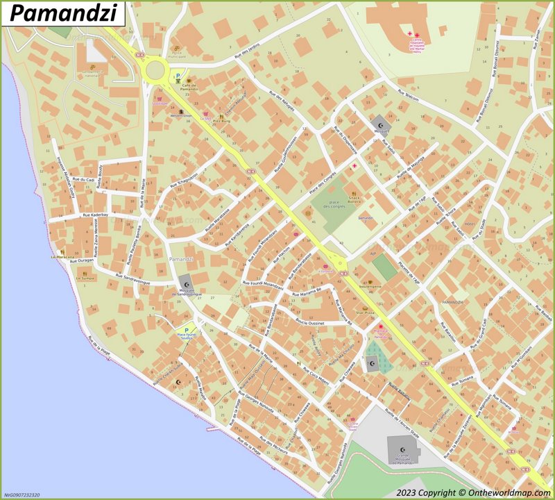 Pamandzi City Centre Map