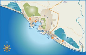 Acapulco tourist attractions map