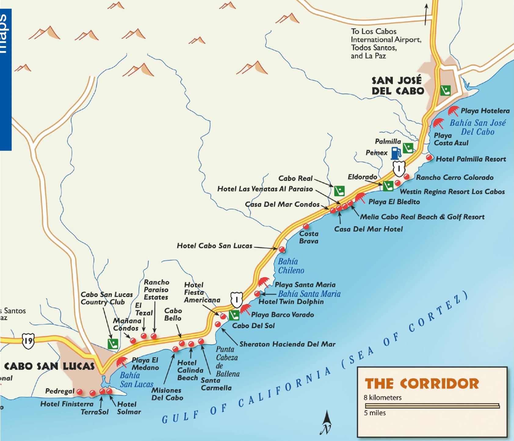 Los Cabos Tourist Map