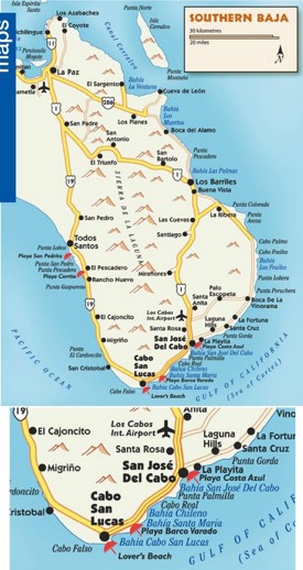 Southern Baja map