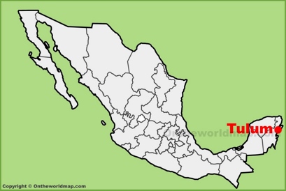 Tulum Location Map