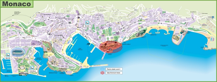Monaco travel map