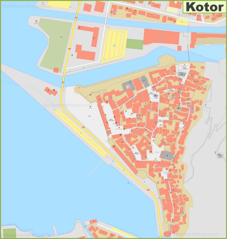 Large detailed map of Kotor