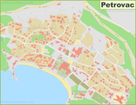 Large detailed map of Petrovac