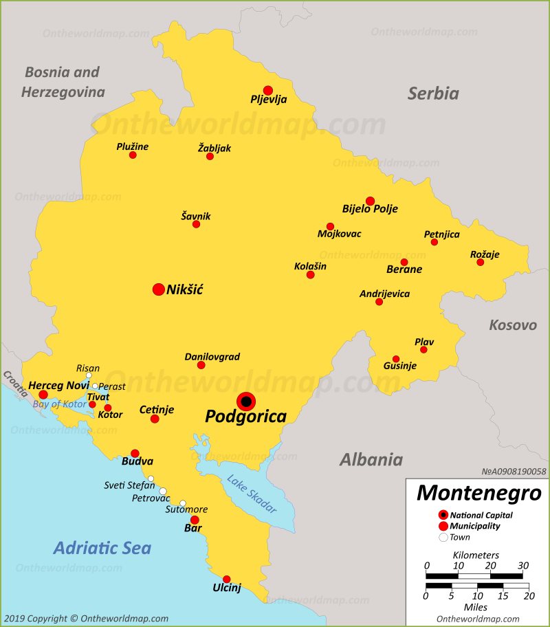 Montenegro Maps Maps Of Montenegro