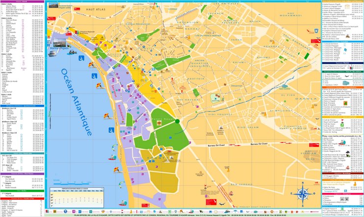 Agadir tourist map