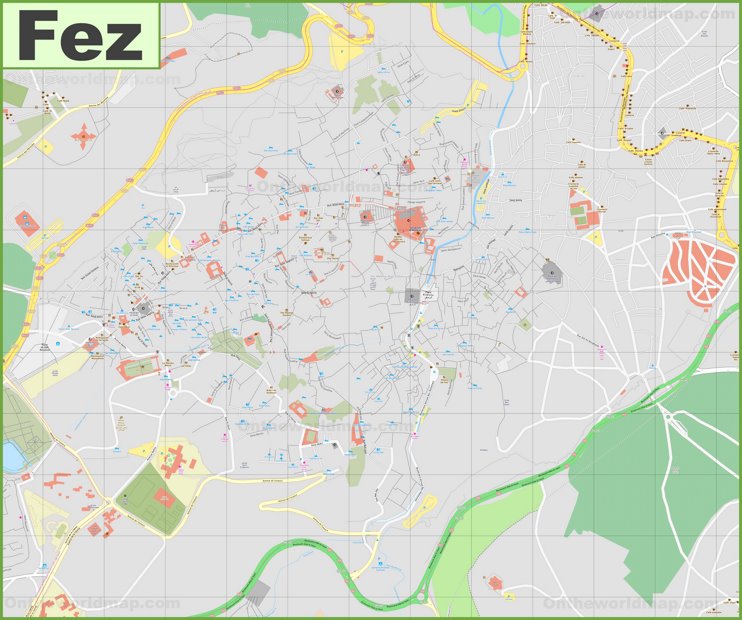 Fez Medina Map