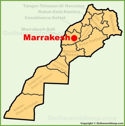 Marrakesh Location Map