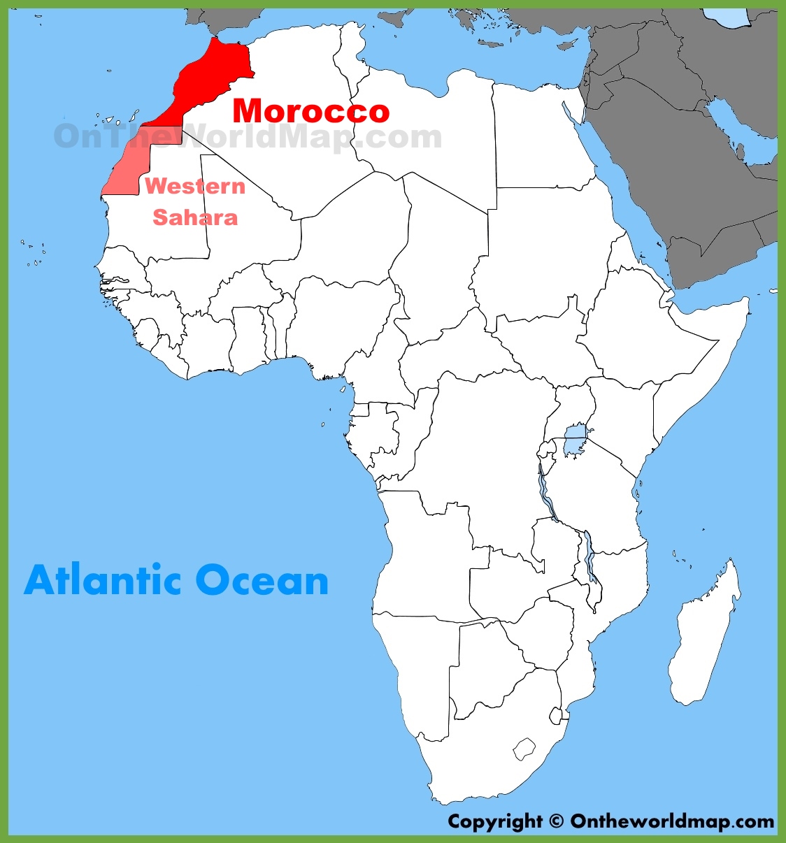 where is morocco located on a world map Morocco Location On The Africa Map where is morocco located on a world map