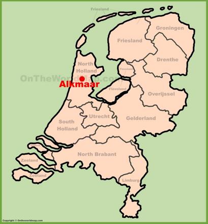 Alkmaar Location Map