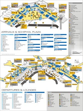 Amsterdam Airport Schiphol map