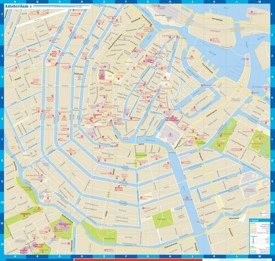 Amsterdam city center map