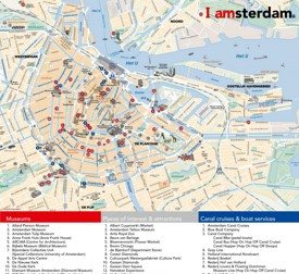 Amsterdam tourist attractions map