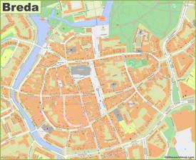 Breda City Center Map