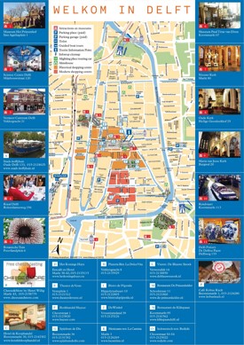 Delft tourist map