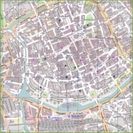 Groningen city center map
