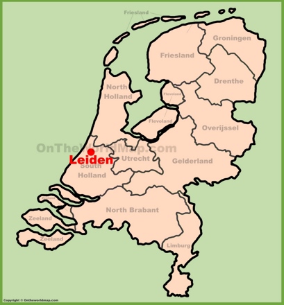 Leiden Location Map