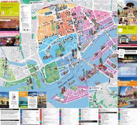 Rotterdam hotels and sightseeings map