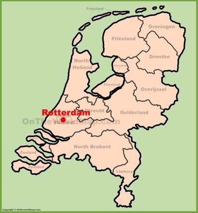 Rotterdam Location Map