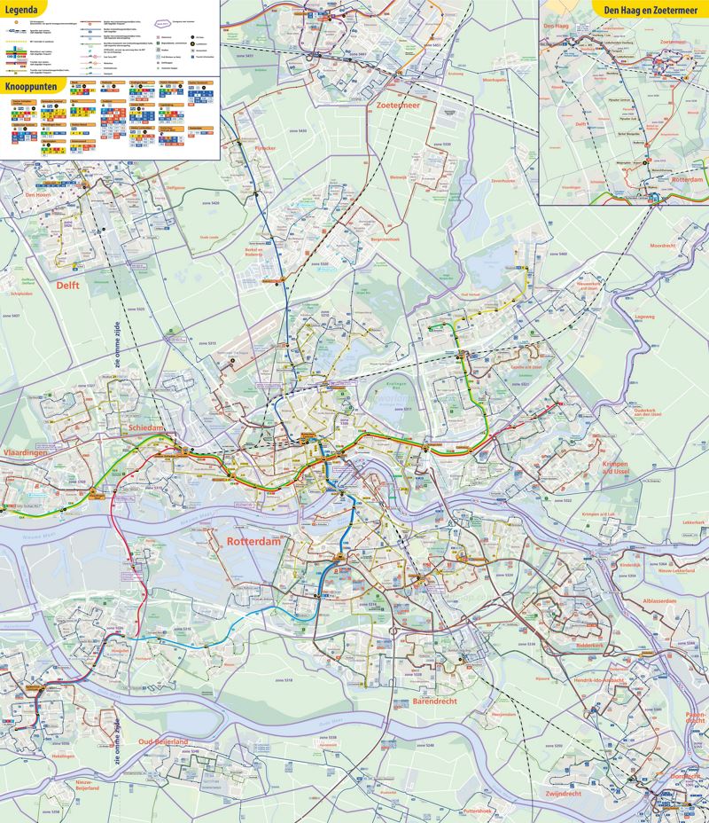 Rotterdam transport map
