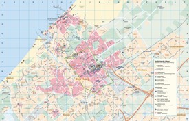 Large detailed tourist map of The Hague