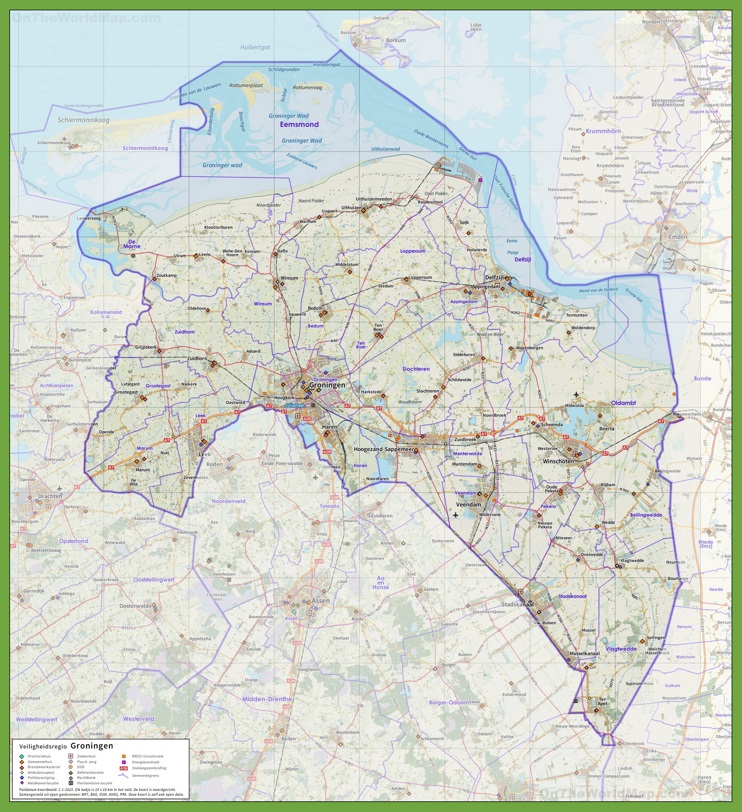Groningen province road map
