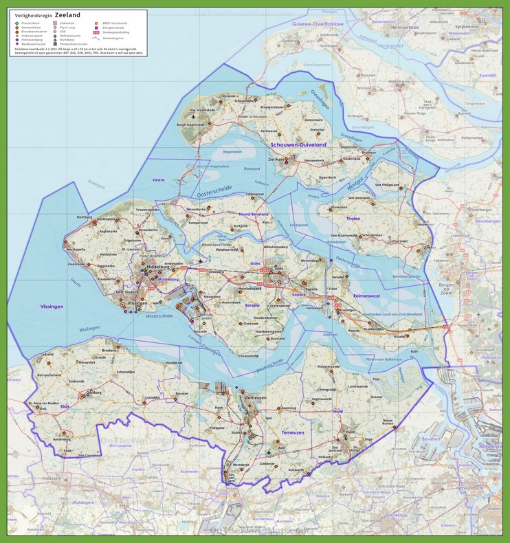 Zeeland road map