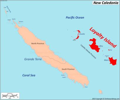 Loyalty Islands Location Map