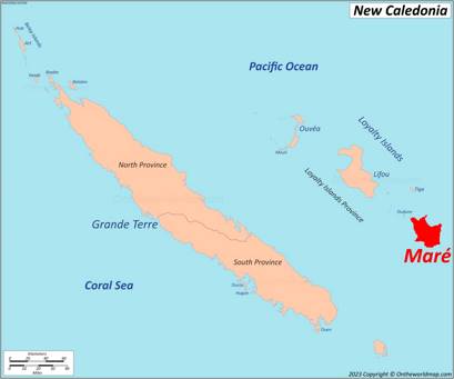 Maré Island Location Map