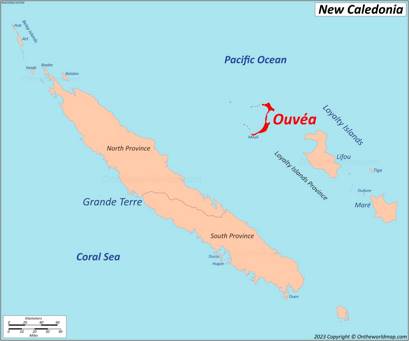 Ouvéa Island Location Map