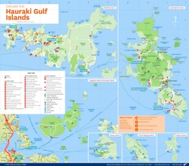 Hauraki Gulf Islands tourist map