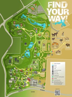 Hamilton Zoo map