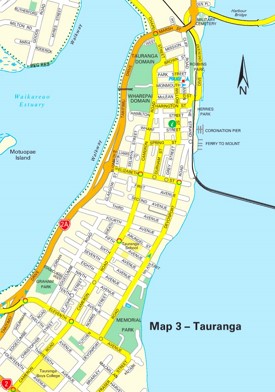 Central Tauranga Map