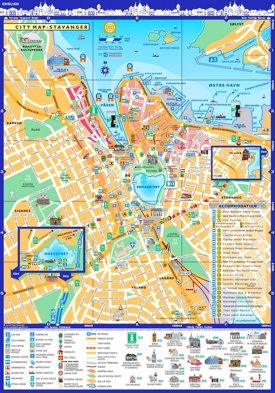Stavanger tourist map