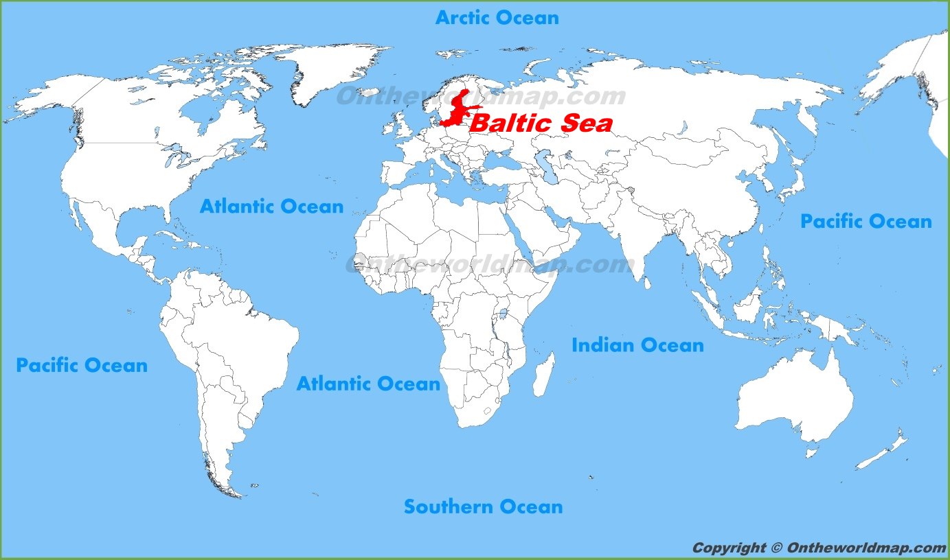 Baltic Sea Location On The World Map