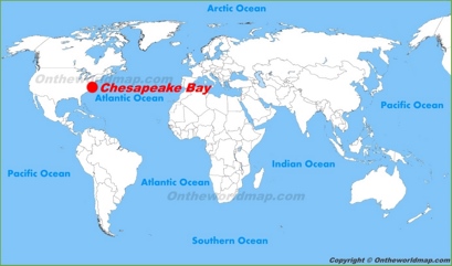 Chesapeake Bay Location Map