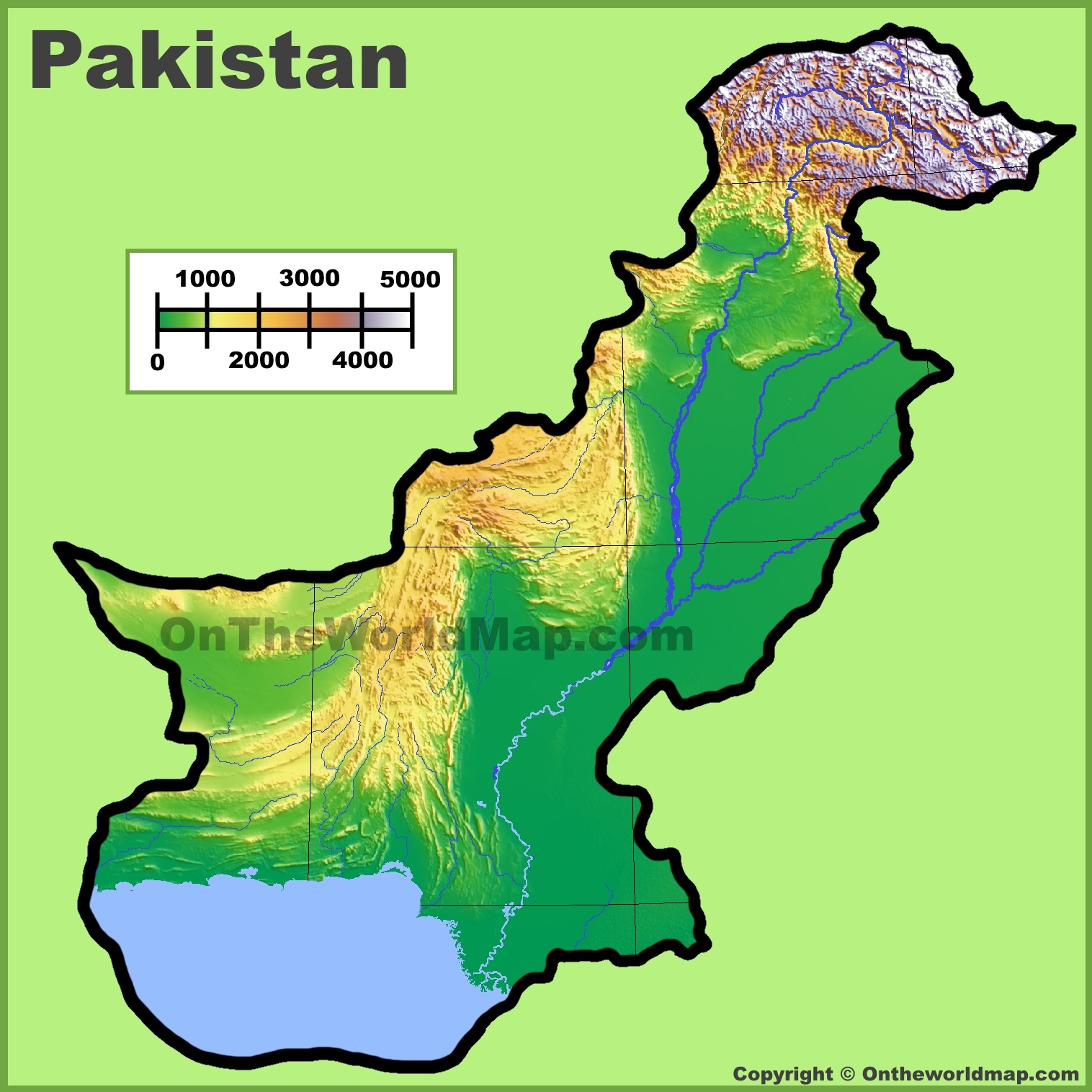 Physical Map Of Pakistan 7008 Hot Sex Picture