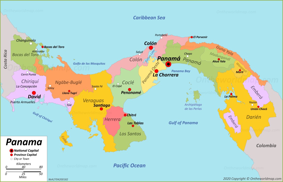 Panama Map | Maps of Panama