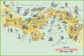 Panama tourist map