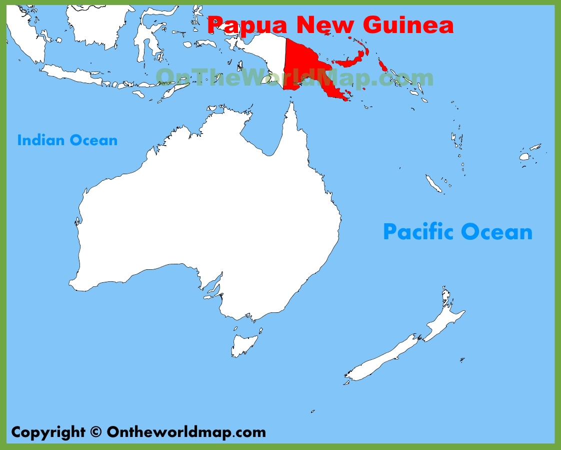 papua new guinea world map location Papua New Guinea Location On The Oceania Map papua new guinea world map location