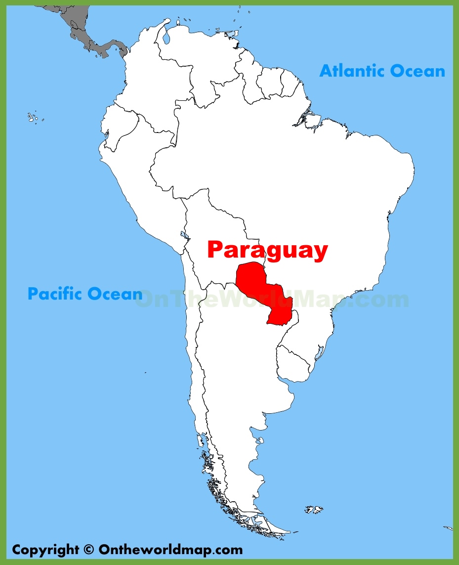 Paraguay Map South America