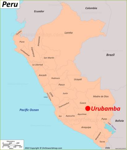 Urubamba Location Map