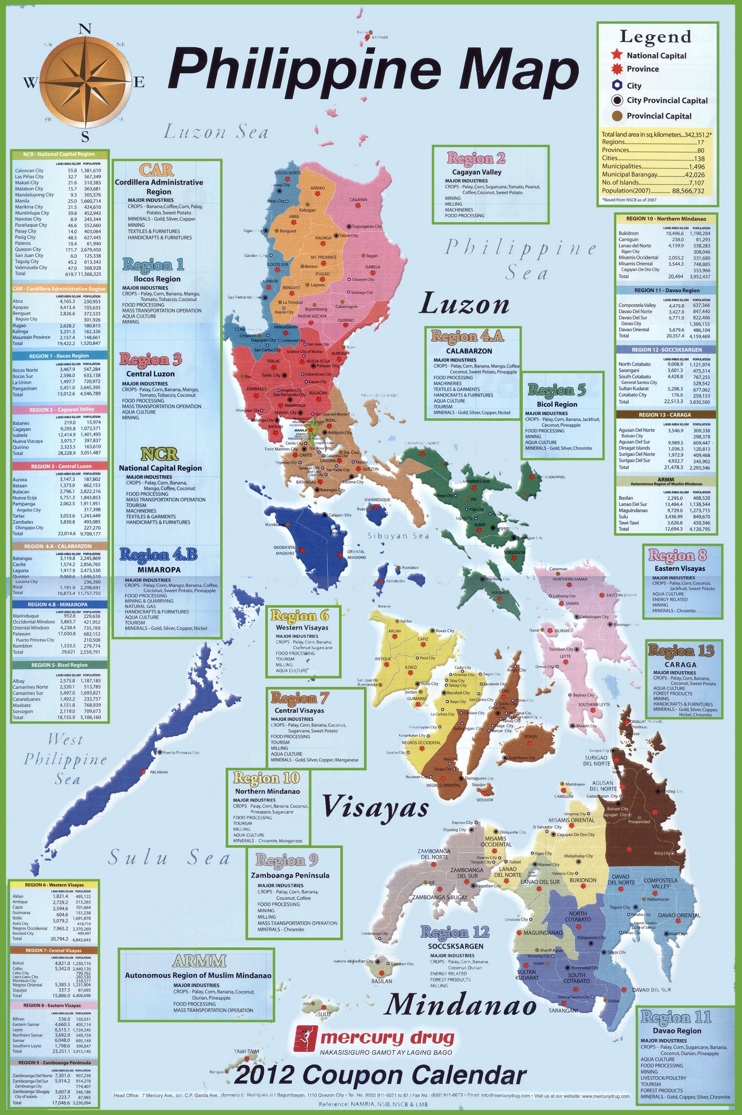 Administrative Divisions Map Of Philippines