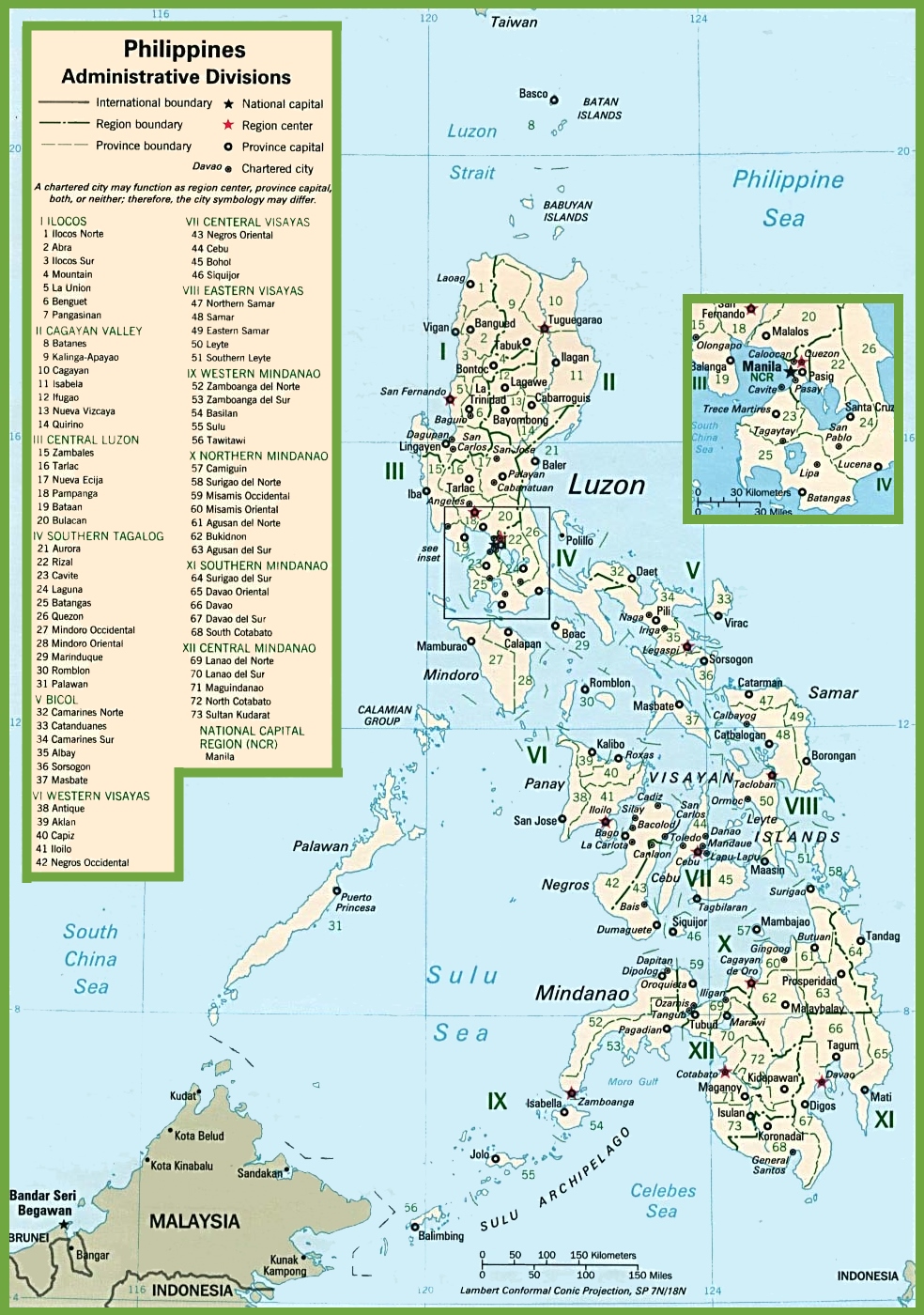 Provinces And Regions Map Of Philippines Maps Of Philippines Maps