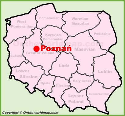 Poznań Location Map
