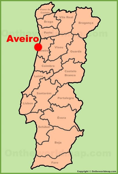 Aveiro Location Map
