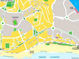 Praia da Rocha tourist map